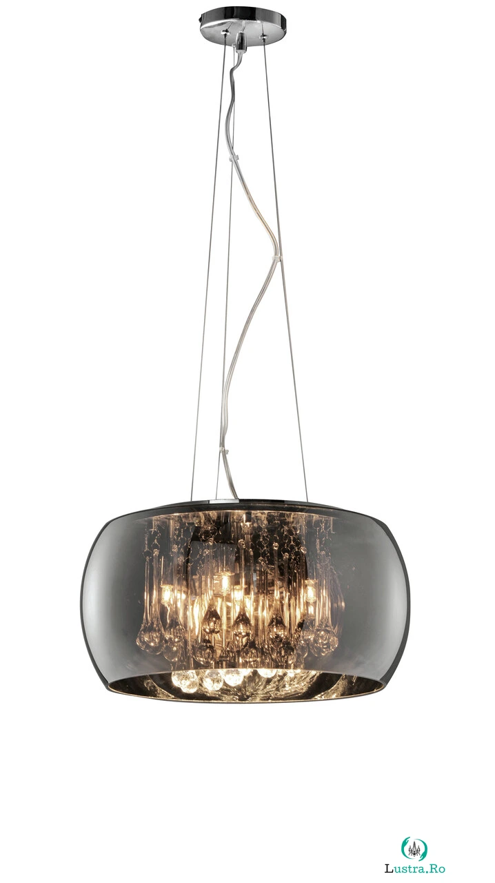 Lustra Vapore, TRIO, 40x150 cm, 42W, 5x G9, sticla, argintiu la 1,672.00 lei ron