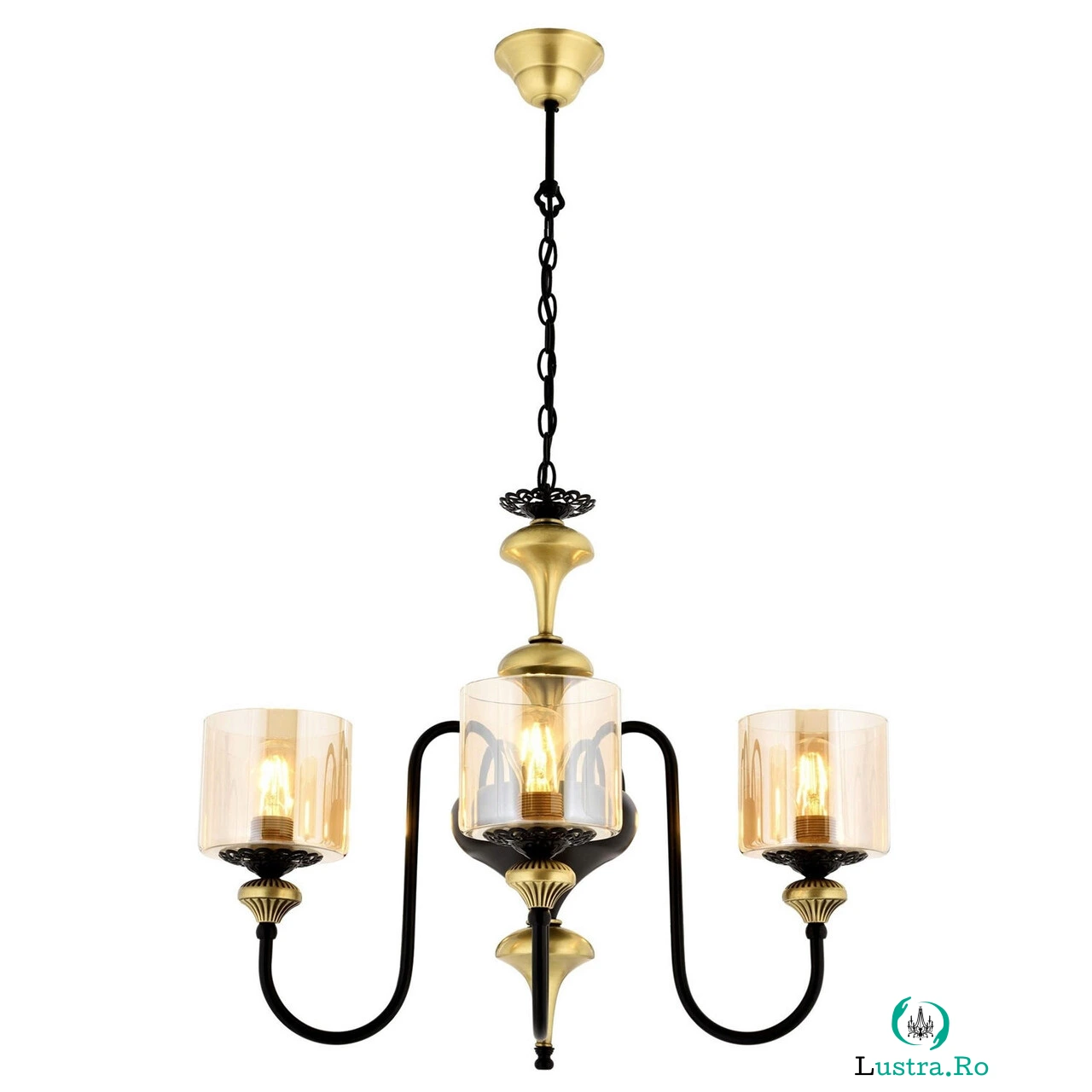 Lustra, Aurora, 301AUR1156, Metal, Vintage / Negru la 1,144.00 lei ron