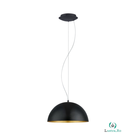 Lampa suspendata GAETANO 1 negru, gold 220-240V,50/60Hz IP20