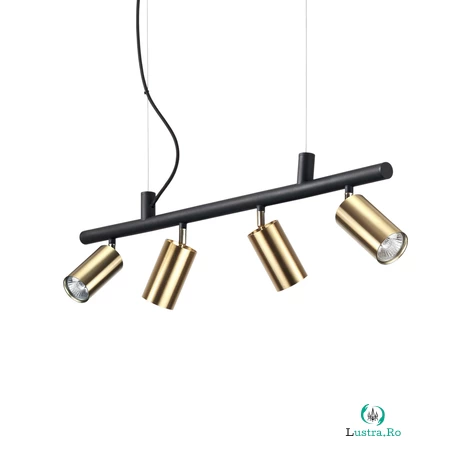 Corp de iluminat suspendat, lustra DYNAMITE SP4 OTTONE SATINATO